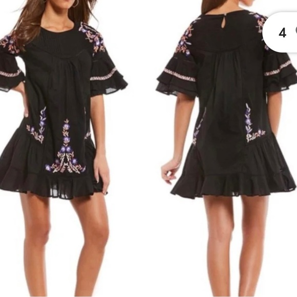 Free people embroidery boho pavlo dress nwot size‎ SP - Picture 1 of 8